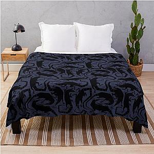 Rat blue Throw Blanket