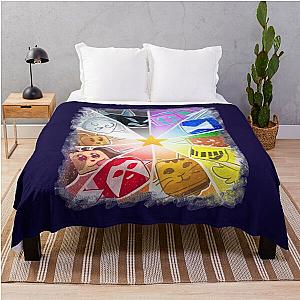 Happy Bee Swarm Simulator Throw Blanket