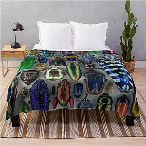 Beetle Swarm Throw Blanket