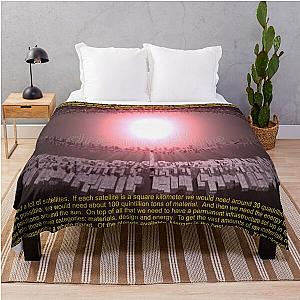 Dyson Swarm Art Throw Blanket
