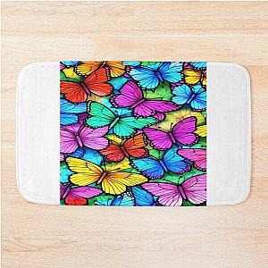 Swarm of Butterflies Bathmat