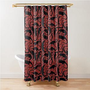 rat red Shower Curtain