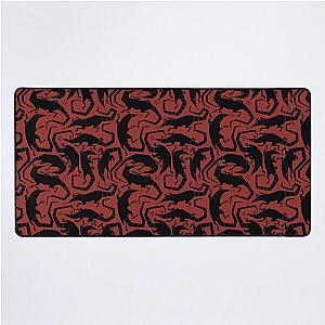 Rat swarm red desk mat