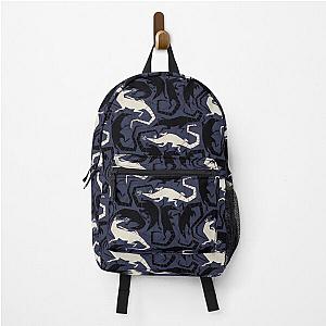 Rat swarm backpack blue white.