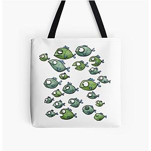 Fish All Over Print Tote Bag