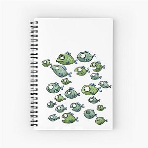 Fish swarm Spiral Notebook