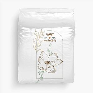 Sweet Magnolias in a Cute Frame Duvet Cover