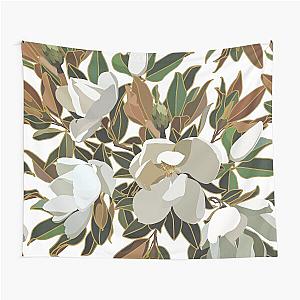 Sweet Magnolias Snow Tapestry Wall Hanging