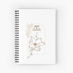 Sweet Magnolias Spiral Notebook with Cute Frame Sticker