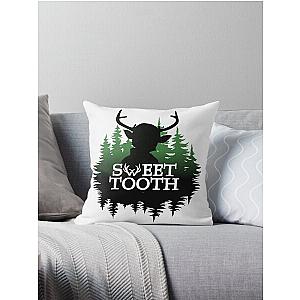 Sweet Tooth Fan Logo Throw Pillow