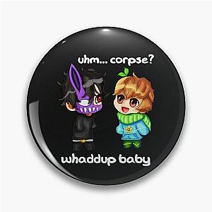 Corpse Husband and Sykkuno Chibi Pin