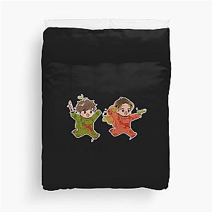 Sykkuno and valkyrae Duvet Cover