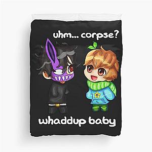 Corpse Husband and Sykkuno Chibi Duvet Cover