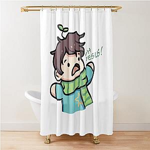 Sykkuno screaming oh jesus! Shower Curtain