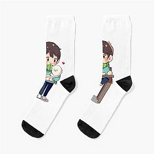 Sykkuno cute with doggo Socks