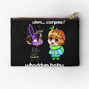 Corpse Husband and Sykkuno Chibi Zipper Pouch