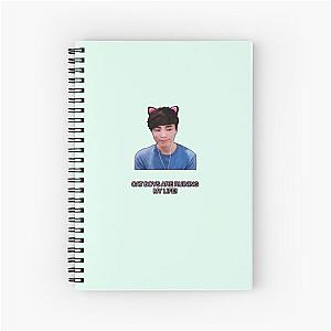 Sykkuno cat ears Spiral Notebook