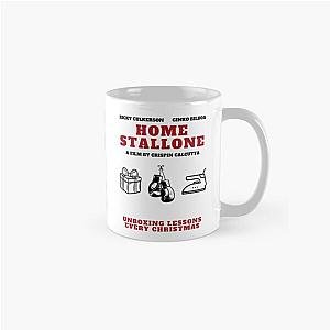Home Sylvester Stallone Parody Art Action Comedy Movie Poster Retro 90s Holiday Classic Mug