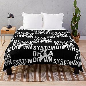system of a down white Throw Blanket