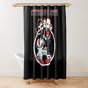 Member of system of a down cartoon Shower Curtain