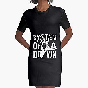 system of a down white Graphic T-Shirt Dress