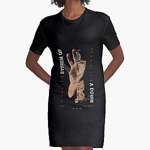 System Of A Down hand Graphic T-Shirt Dress