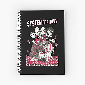 system of a down cartoon Spiral Notebook