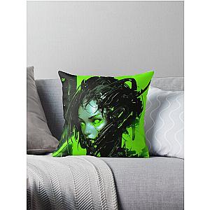 SHODAN - System Shock - Malevolent Core Throw Pillow