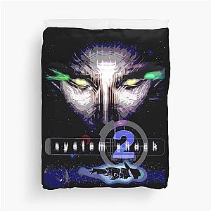 System Shock 2 (Black) Duvet Cover