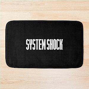 System Shock Logo White Bath Mat