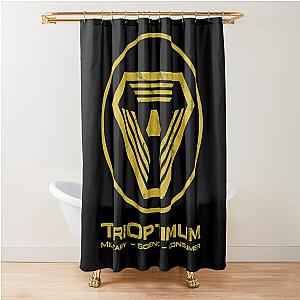 TriOptimum Logo inspired by System Shock Essential . Shower Curtain