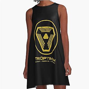 TriOptimum Logo inspired by System Shock Essential . A-Line Dress