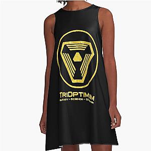 TriOptimum Logo Inspired By System Shock Essential   A-Line Dress