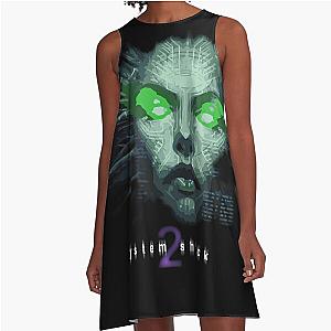 System Shock 2 Shodan Logo Custom A-Line Dress