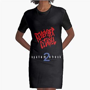 System Shock 2  Remember Citadel Graphic T-Shirt Dress