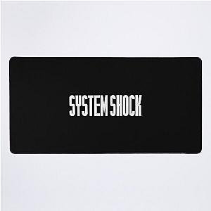 System Shock Logo White Desk Mat