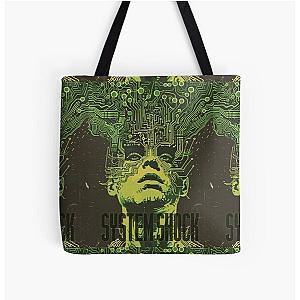 Retro System Shock Fanart All Over Print Tote Bag