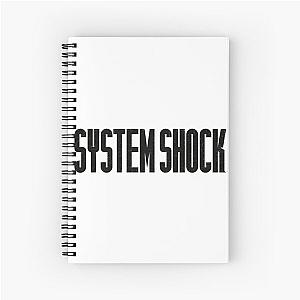 System Shock Logo Black Spiral Notebook