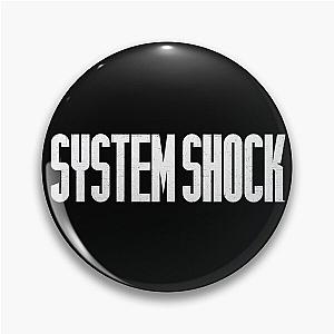 System Shock Logo White Pin