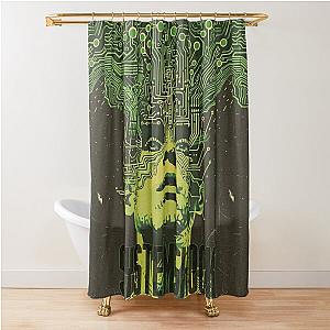 Retro System Shock Fanart Shower Curtain