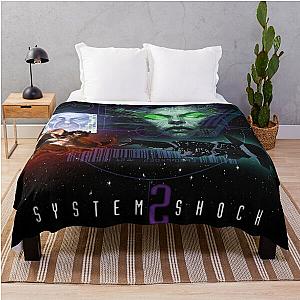 System Shock 2 - Movie Poster Style Art Throw Blanket