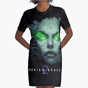 System Shock 2 Shodan Logo Custom Graphic T-Shirt Dress