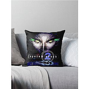 System Shock 2 (Black) Throw Pillow