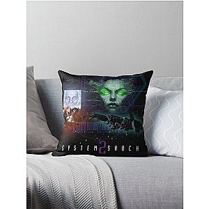 System Shock 2 - Movie Poster Style Art Throw Pillow