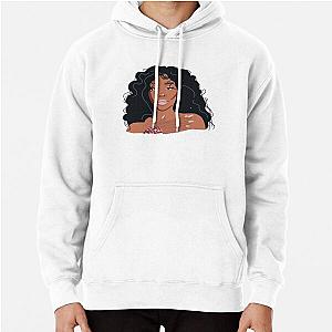 sza portrait Pullover Hoodie RB0903