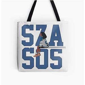 SZA Concert, SZA SOS All Over Print Tote Bag RB0903