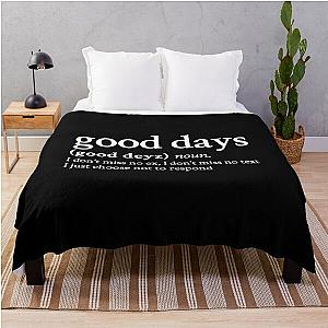 Good Days by SZA Stick The Song Throw Blanket RB0903