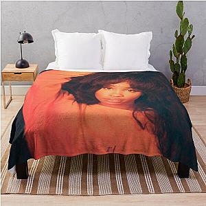 Sza in Red Throw Blanket RB0903