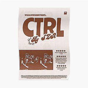 Album Print - "Ctrl" by SZA (Brown/Beige) Poster RB0903