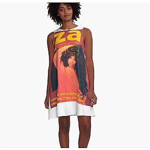 Sza Collage A-Line Dress Premium Merch Store